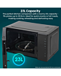 Hisense H23MOBS5H4UK 23L Solo Microwave in Black