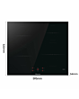 Hisense HI6401BSC 59.5cm Induction Hob - Black