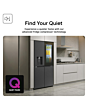LG GSXE90EVAD 96.8cm 60/40 No Frost Fridge Freezer Black Steel