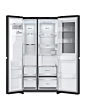 LG GSXE90EVAD 96.8cm 60/40 No Frost Fridge Freezer Black Steel