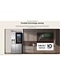 LG GSXE91BSAD Side By Side 91.3cm Non Plumbed - Fridge Freezer - Brushed Steel