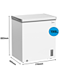 Midea MDRC284FZE01 198L Chest Freezer White