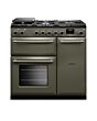 Rangemaster AURA90DFP/19329 Aura 90cm Dual Fuel Riverbed - Brushed Nickel