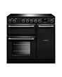 Rangemaster AURA90EIP/19332 Aura 90cm Induction Black - Brushed Nickel trim