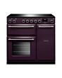 Rangemaster AURA90EIP/19338 Aura 90cm Induction Plum - Brushed Nickel trim