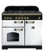 Rangemaster CDL100DFFWH/B 113860 CLASSIC DL 100 DF WHITE BRASS