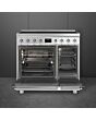 Smeg C92IPX2 85.3cm Electric Rangecooker with Double Oven and Induction Hob - Stainless steel
