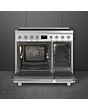 Smeg C92IPX2 85.3cm Electric Rangecooker with Double Oven and Induction Hob - Stainless steel