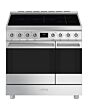 Smeg C92IPX2 85.3cm Electric Rangecooker with Double Oven and Induction Hob - Stainless steel