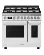 Smeg CPF92GMWH Portofino 90Cm Duel Fuel Range Cooker In White