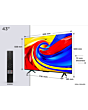 TCL 43P7L-UK 43inch 4K HDR QLED Google TV Black