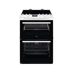 Aeg CCX6740ACW 6000 SteamBake Cooker with Ceramic hob , White