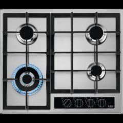 AEG HGB64420YM 60cm Gas Hob - Stainless Steel