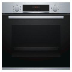 Bosch HBS573BS0B 59.4cm Built In Electric Single Oven with 3D Hot Air - Stainless Steel