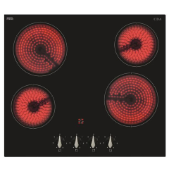 CDA HC6312FR 4 Zone Ceramic Hob with Frameless Glass