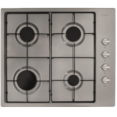 CDA HG6151SS 58cm 4 Burner Stainless Steel Gas Hob