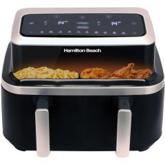 Hamilton Beach HB700VCGS Air Fryer 9 Litre Single Drawer With Divider 