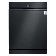 Lg DF587HMS TrueSteam QuadWash  WiFi Connected Full Size Dishwasher - Matte Black - 14 Pla