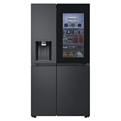 Lg GSXE90EVAD Instaview™ Side-By-Side Refrigerator, Essence Black Steel