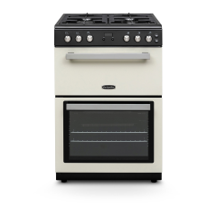 Montpellier MMRG60C Montpellier MMRG60C 60cm Gas Rangecooker with Double Oven and Gas Hob - Cream
