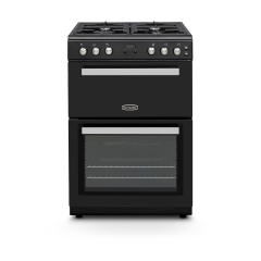 Montpellier MMRG60K Montpellier MMRG60K 60cm Gas Range cooker with Double Oven and Gas Hob - Black