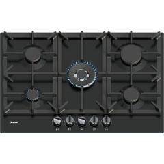 Neff T27CIQ8S0 75cm 5 burner 4.0kW Wok burner Optimised FlameSelect 3 Dishwasher suitable cast iron 