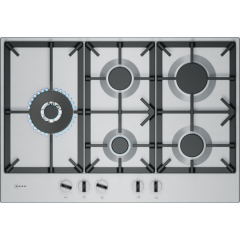 Neff T27CIS8N0 75cm 5 burner 5.0kW Wok burner Optimised FlameSelect 3 Dishwasher suitable cast iron 