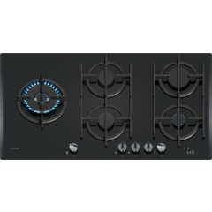 Neff T29RHS4S0 90cm Black Tempered Glass 5 burner LED display 5.0kW Wok burner Optimised FlameSelect