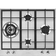 Smeg PX364L Classic 60Cm Gas Hob In Stainless Steel 
