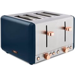 Tower T20051MNB 4 Slice Toaster Cavaletto In Blue 