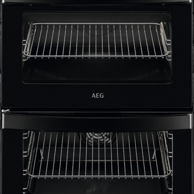 AEG CIB6743MCB Black 60cm Double Electric Cooker