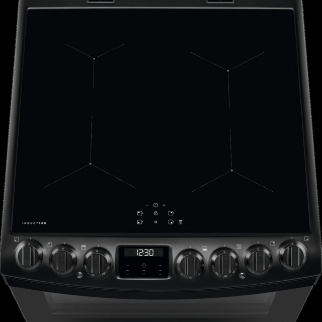 AEG CIB6743MCB Black 60cm Double Electric Cooker
