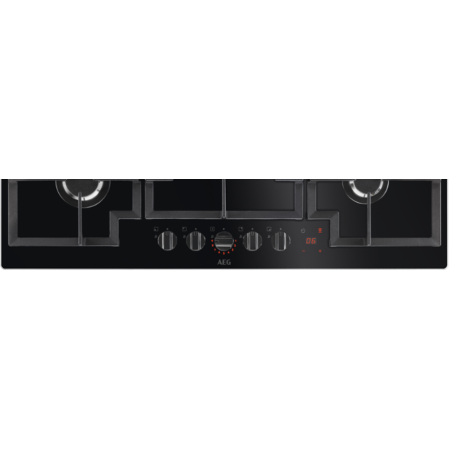 AEG HKB95450NB 90cm Gas Hob - Black