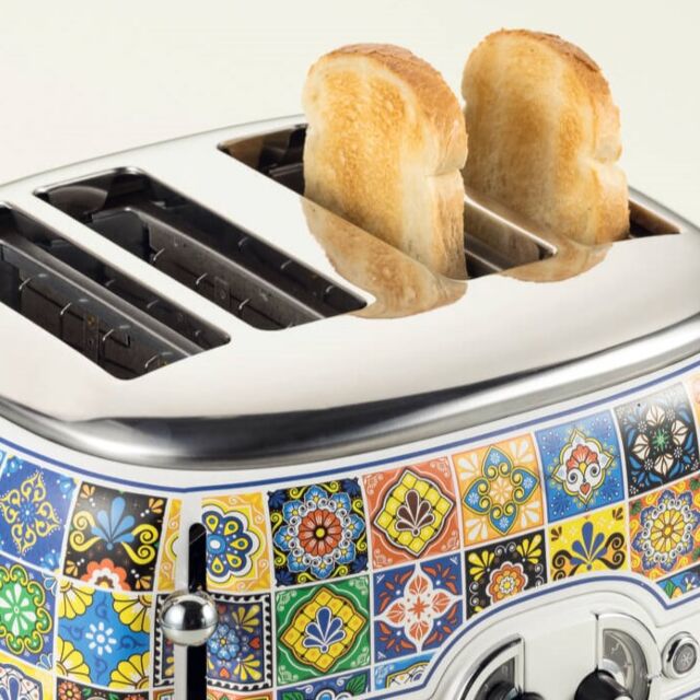 Ariete 00C01560PARAS Ar1561 4 Slice Positano Design Toaster