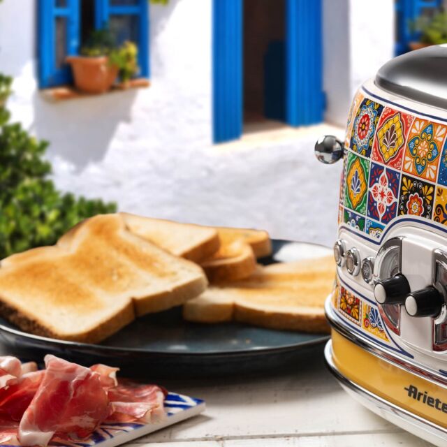 Ariete 00C01560PARAS Ar1561 4 Slice Positano Design Toaster