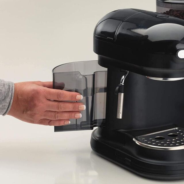 Ariete AR1319 Moderna Espresso Coffee Machine with Grinder Black