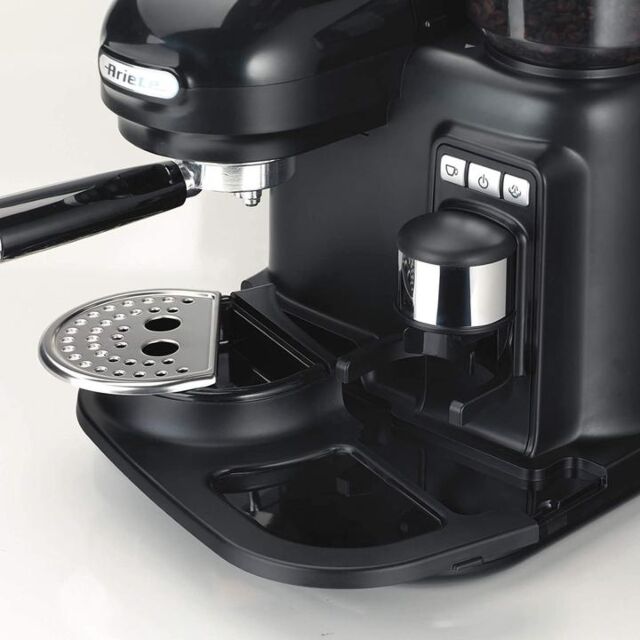 Ariete AR1319 Moderna Espresso Coffee Machine with Grinder Black