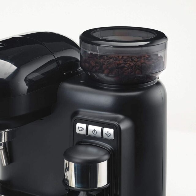 Ariete AR1319 Moderna Espresso Coffee Machine with Grinder Black