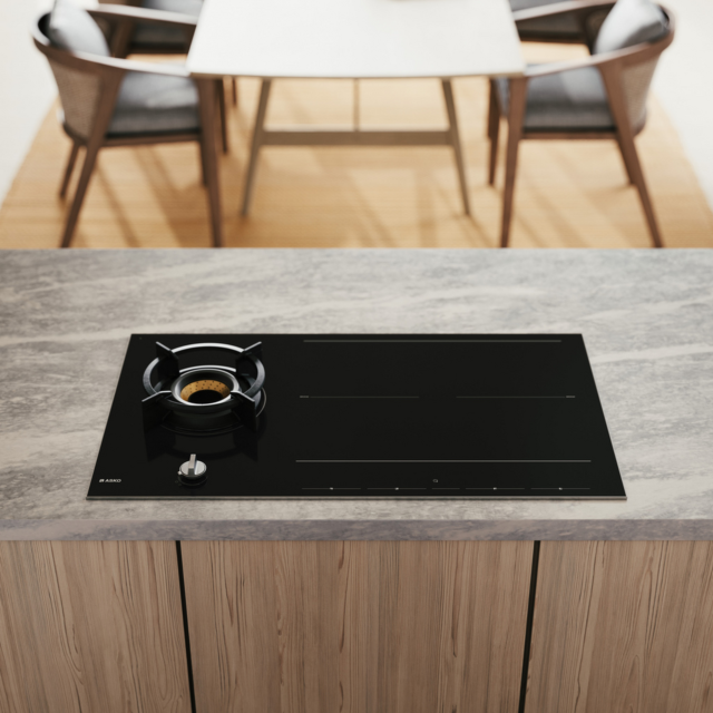 ASKO HIG89524BGB1 90cm Dual Induction and Gas Hob