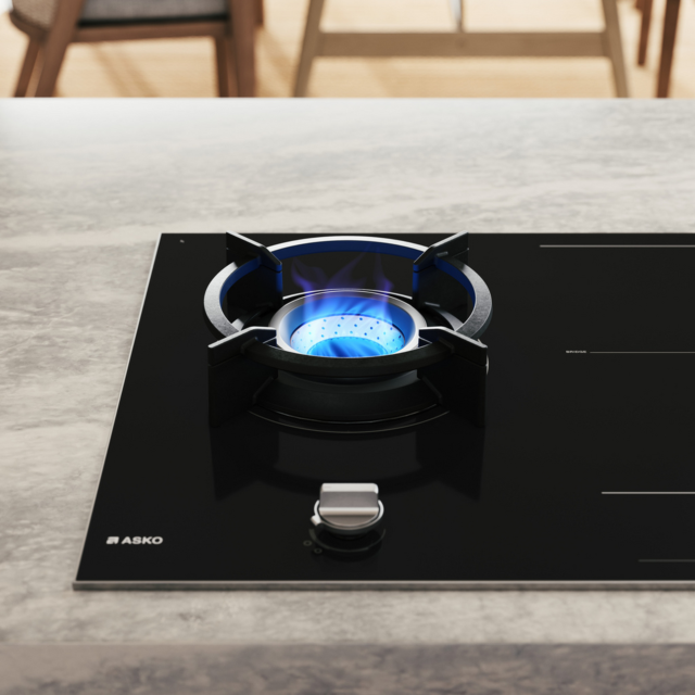 ASKO HIG89524BGB1 90cm Dual Induction and Gas Hob