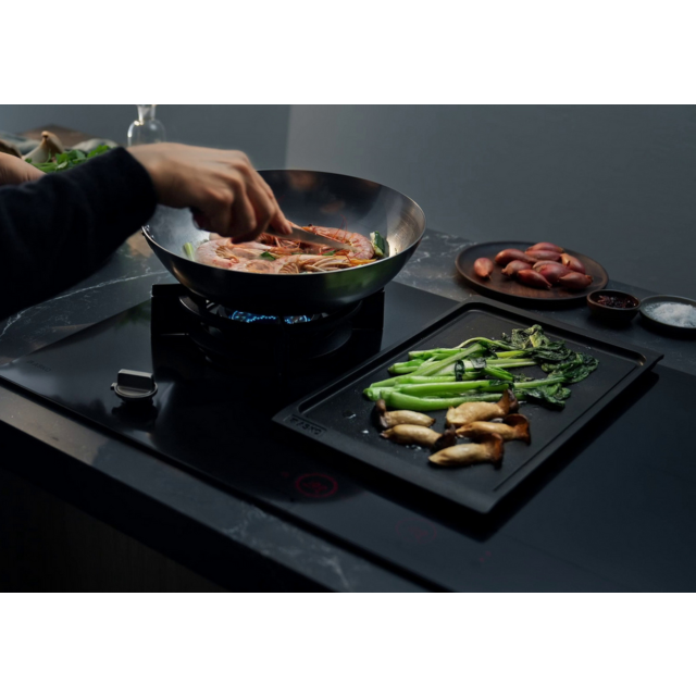 ASKO HIG89524BGB1 90cm Dual Induction and Gas Hob