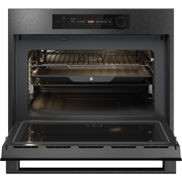 ASKO OCM64BSH 45cm Built-In Oven Microwave Black Steel