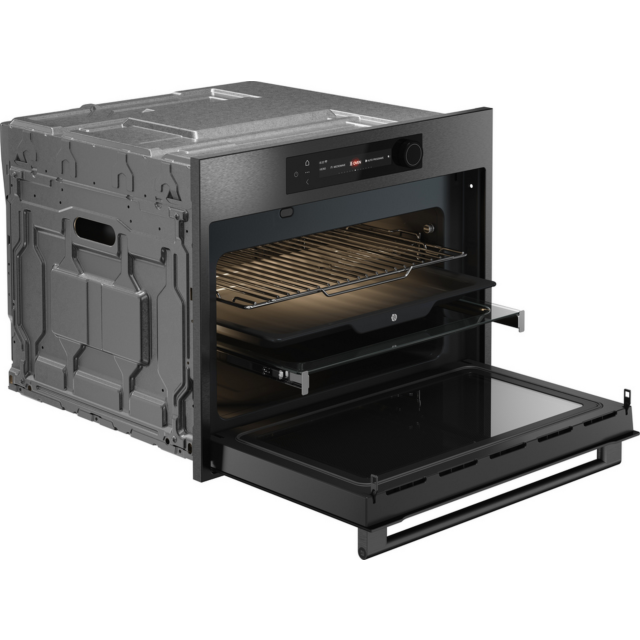 ASKO OCM64BSH 45cm Built-In Oven Microwave Black Steel