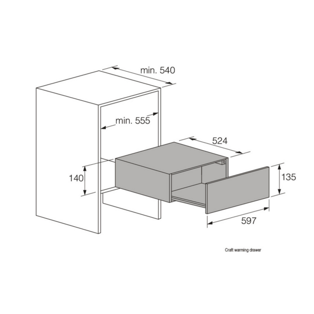 ASKO ODW61BS1 Black Steel Warming Drawer