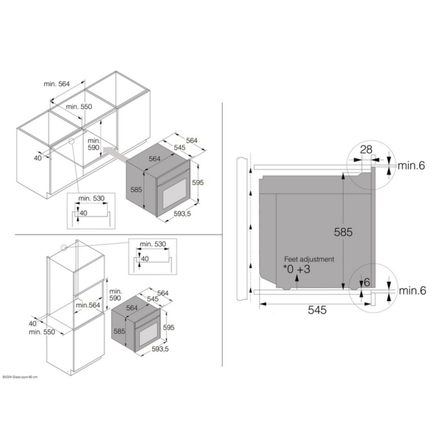 ASKO OTP56BGH 60cm Built-In Oven with Pyrolytic Cleaning