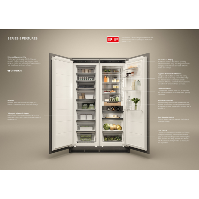 ASKO RBF576DND1.UK No Frost Upright Freezer White