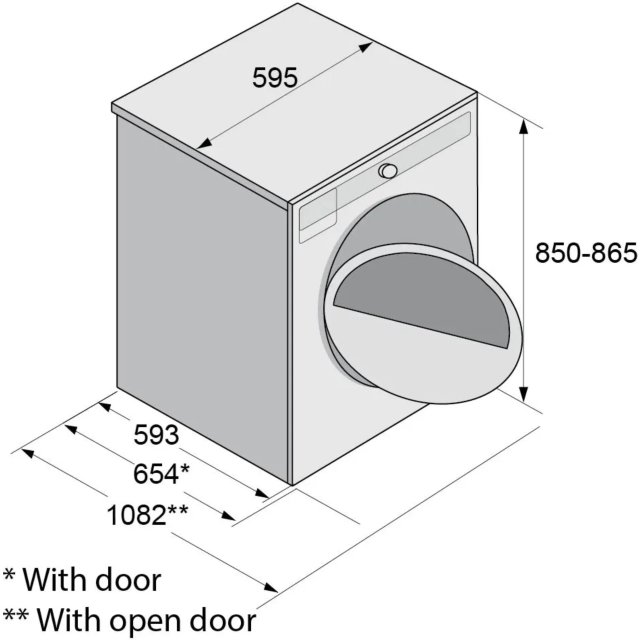 Asko T608HX_S_UK 8Kg Heat Pump Tumble Dryer - Stainless Steel