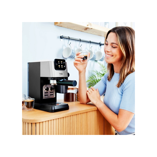 Beko CEP5304X CaffeExperto CEP5302B Manual Espresso with Steam Wand - Black