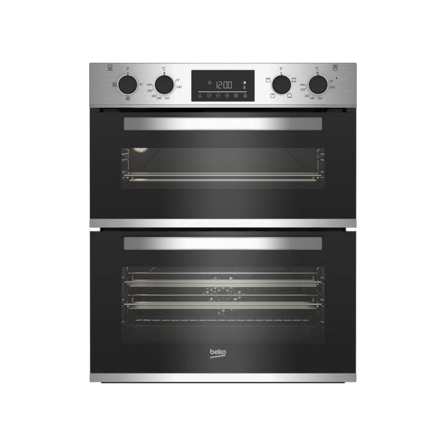Beko CTFY22309X 59.4cm Built In Electric Double Oven - Stainless Steel