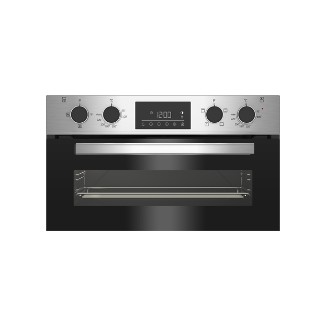 Beko CTFY22309X 59.4cm Built In Electric Double Oven - Stainless Steel